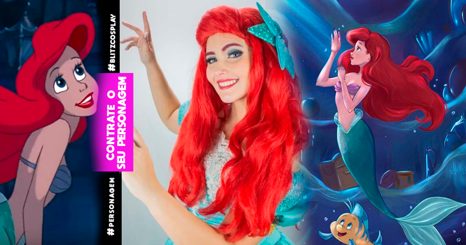 Ariel Personagem Vivo Para Festa e Eventos