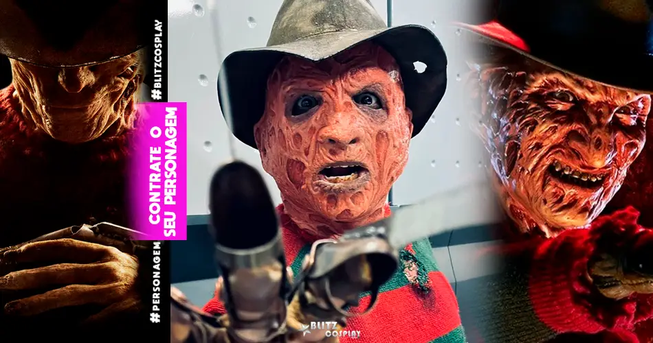 - Freddy Krueger Personagem Vivo para festa infantil