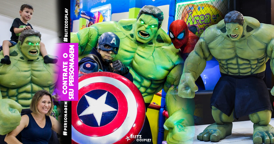 Hulk Personagem Vivo Para Festas e Eventos