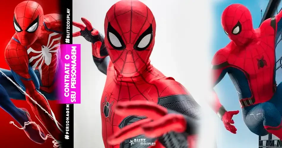 contratar homem aranha personagem vivo