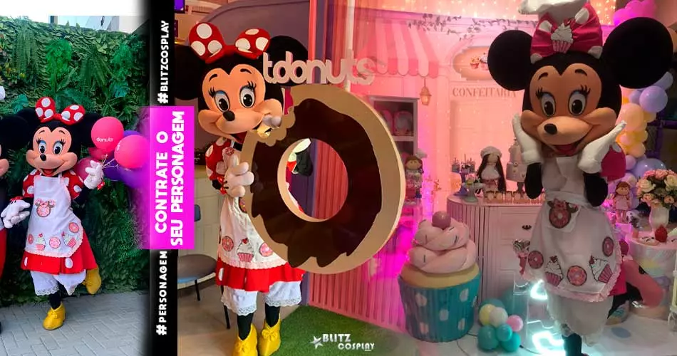 Contratar Minnie Personagem Vivo