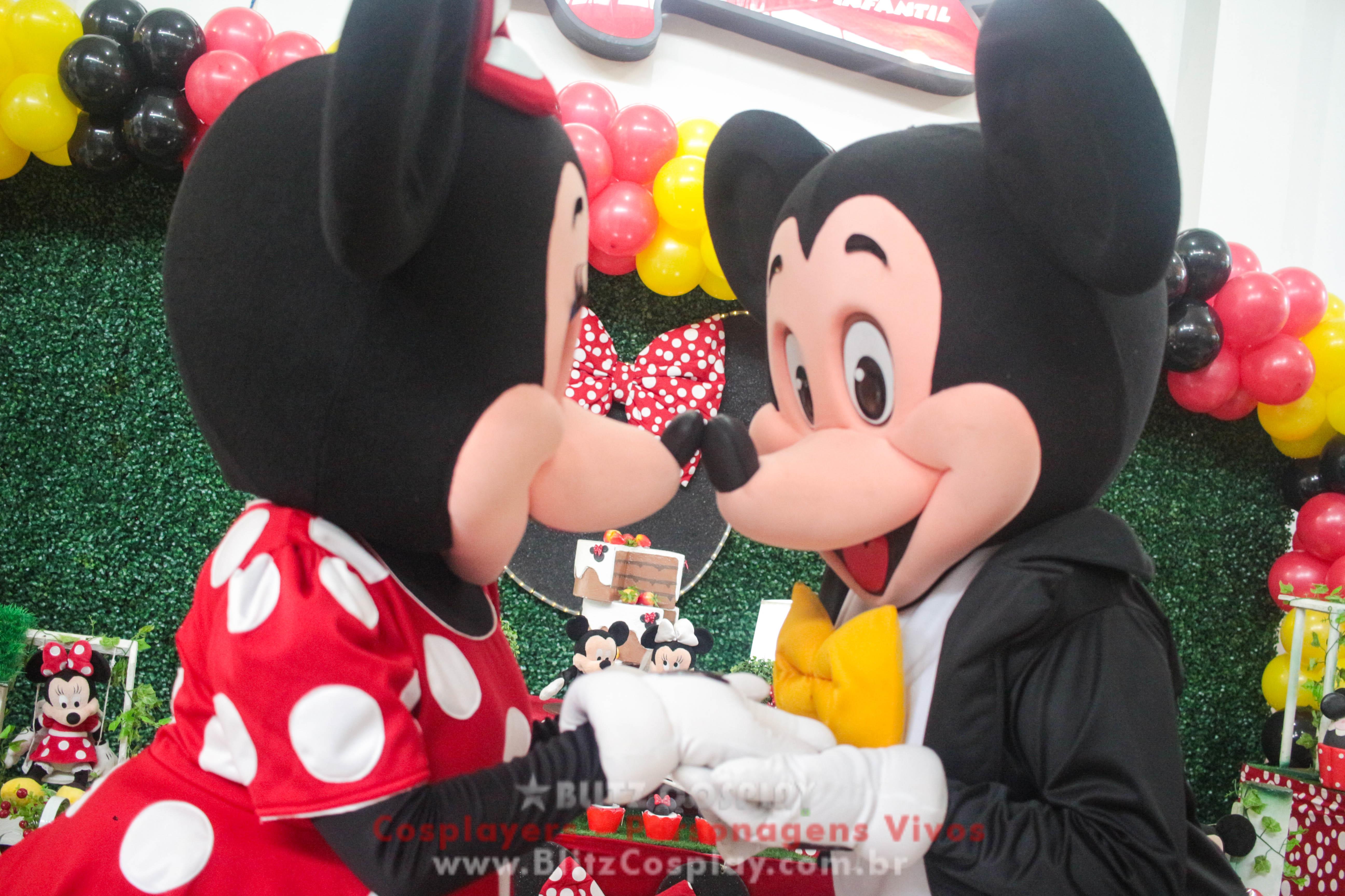 Mickey e Minnie Personagens Vivos Para Festas e Eventos.