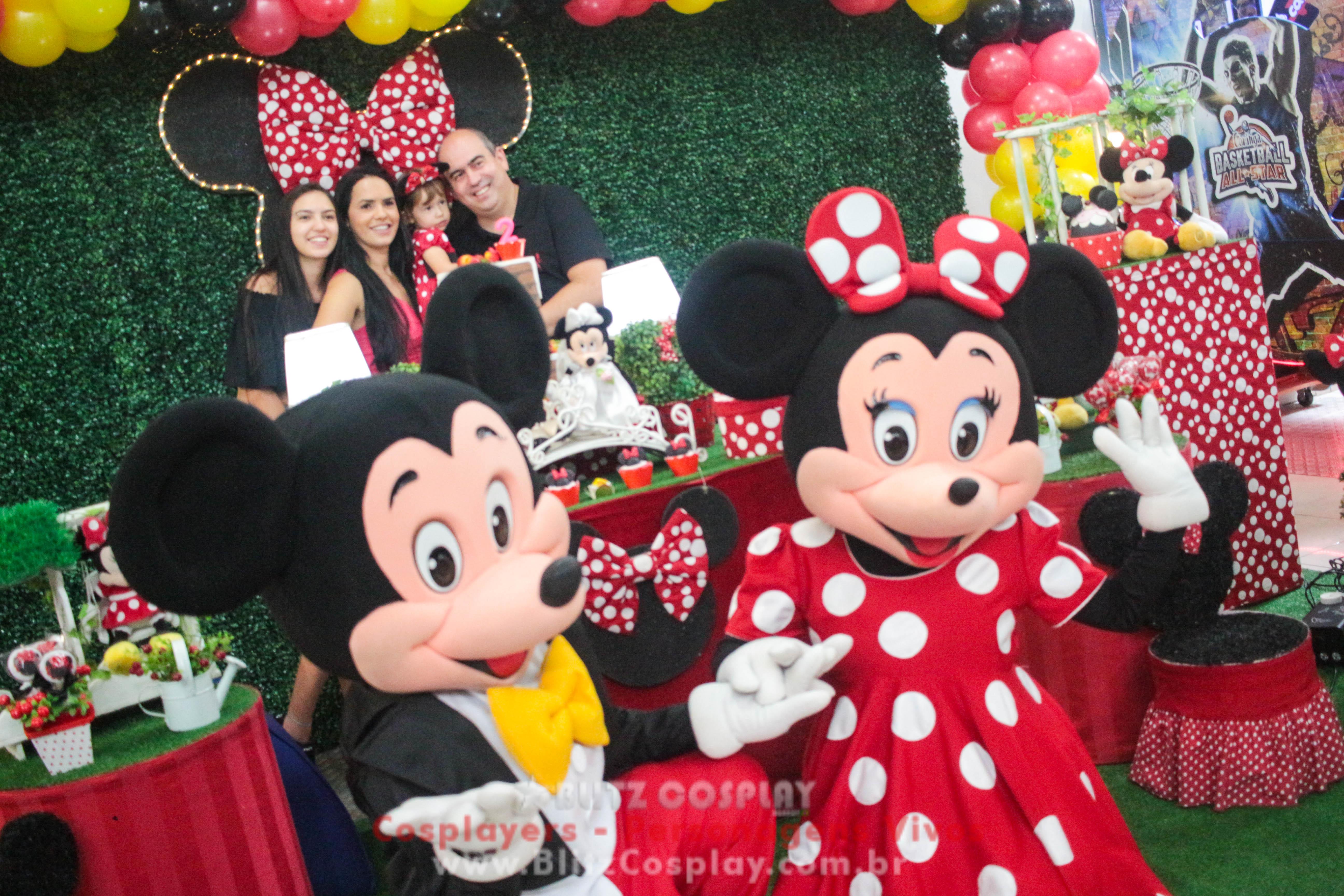 Mickey e Minnie Personagens Vivos Para Festas e Eventos.