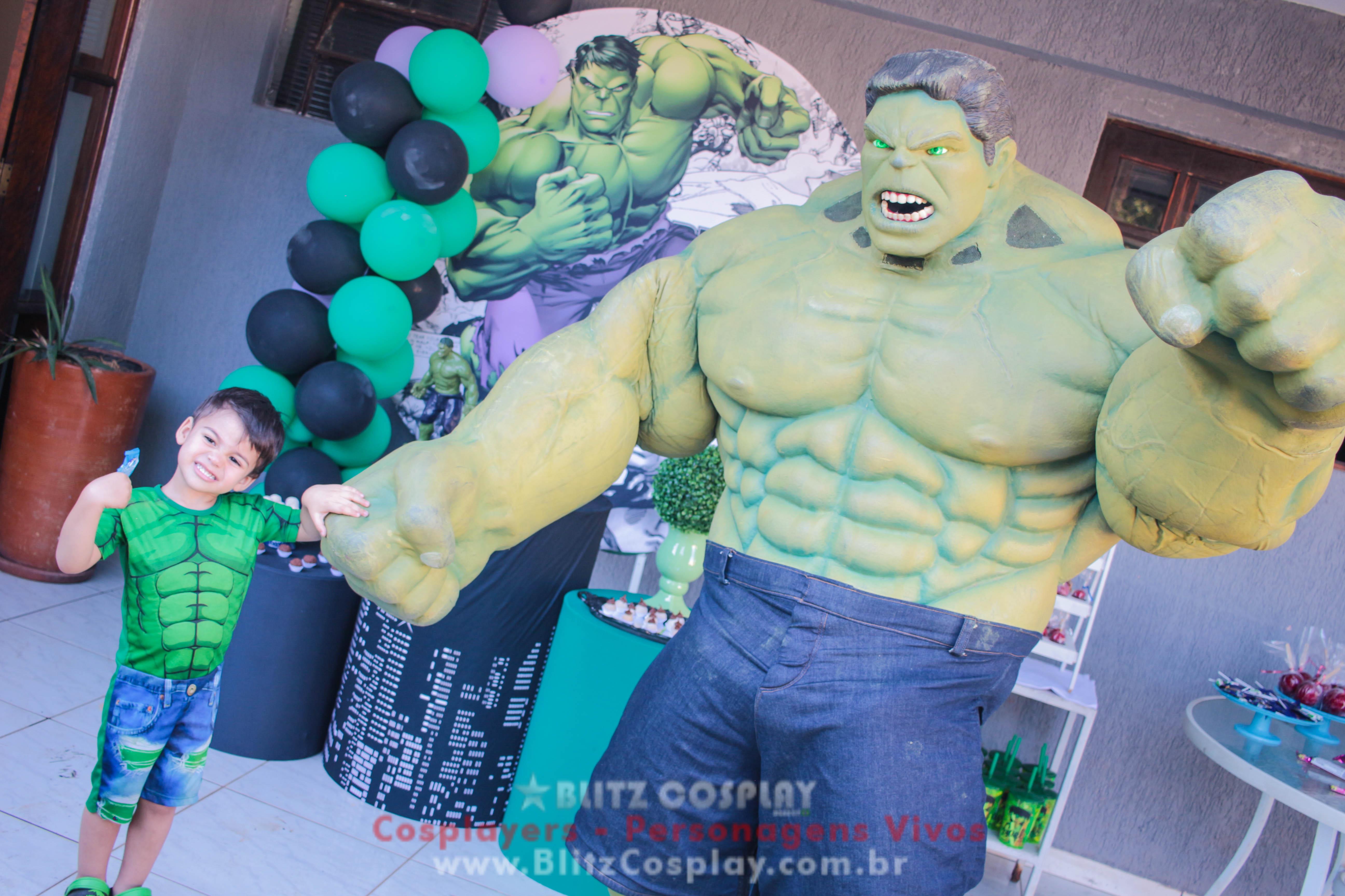 Hulk Personagem Vivo Para Festas e Eventos.