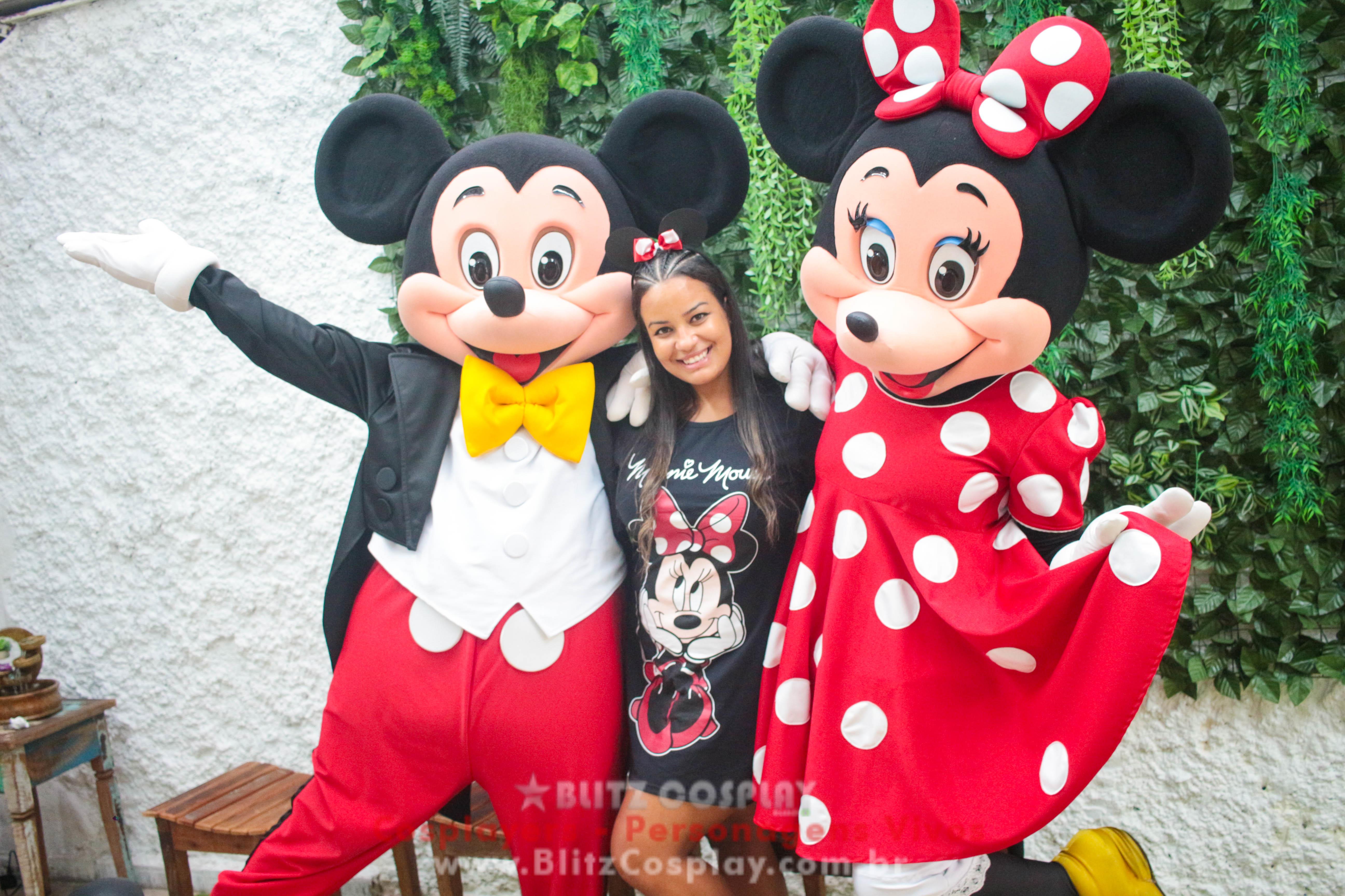 Mickey e Minnie Personagens Vivos Para Festas e Eventos.